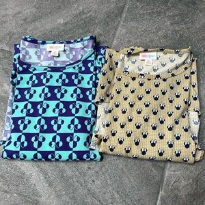 Disney Lularoe Irma Tunic Top Lot Minnie Mouse‎